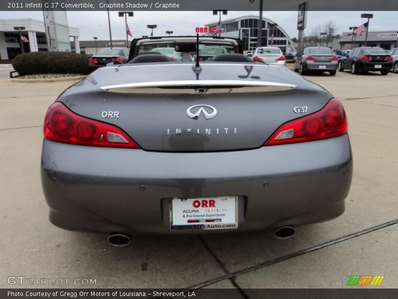 Graphite Shadow / Graphite 2011 Infiniti G 37 Convertible