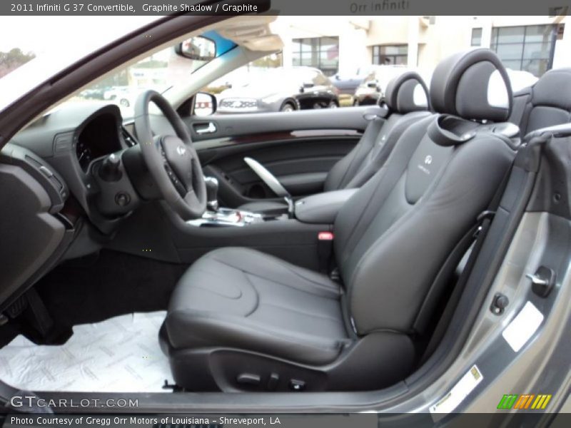 2011 G 37 Convertible Graphite Interior