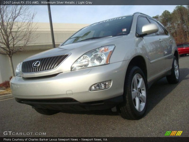 Millennium Silver Metallic / Light Gray 2007 Lexus RX 350 AWD