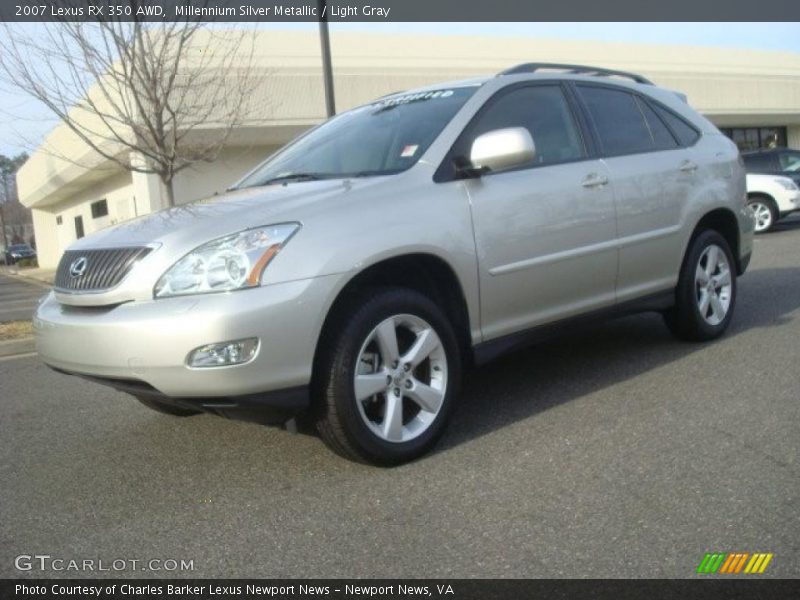 Millennium Silver Metallic / Light Gray 2007 Lexus RX 350 AWD