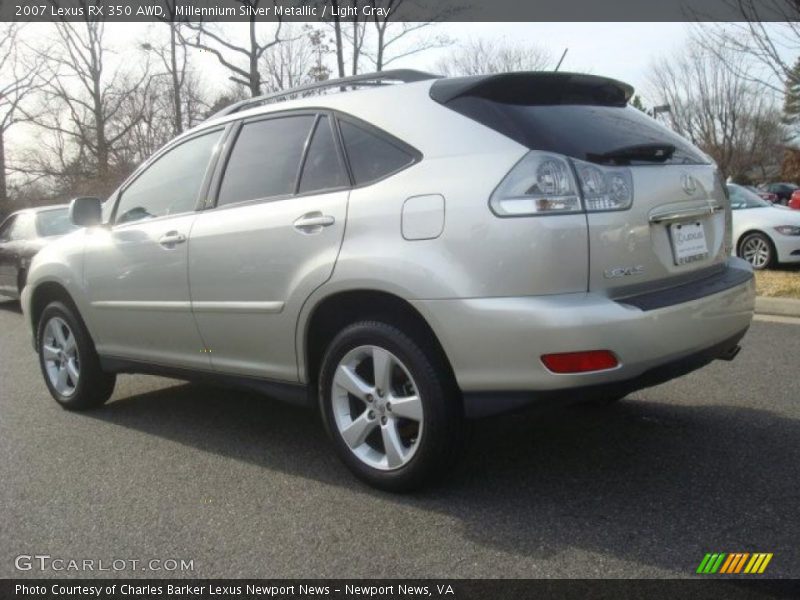 Millennium Silver Metallic / Light Gray 2007 Lexus RX 350 AWD