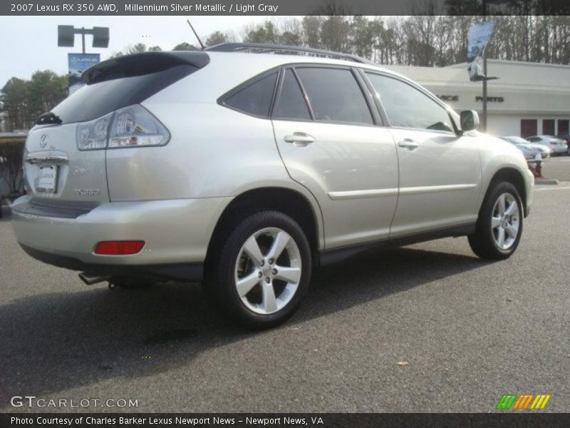 Millennium Silver Metallic / Light Gray 2007 Lexus RX 350 AWD