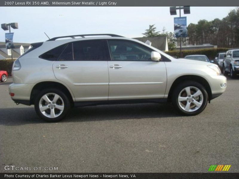 Millennium Silver Metallic / Light Gray 2007 Lexus RX 350 AWD