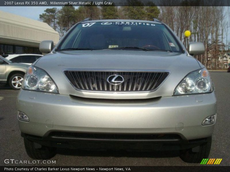 Millennium Silver Metallic / Light Gray 2007 Lexus RX 350 AWD