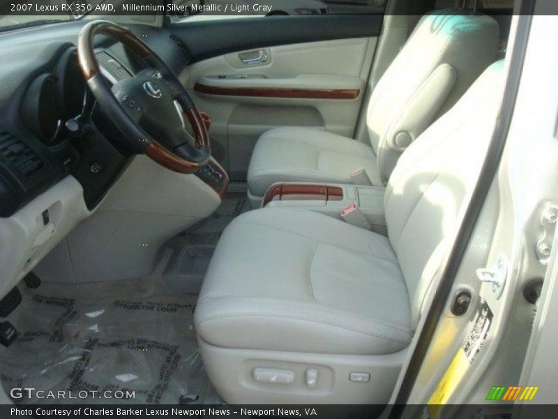 Millennium Silver Metallic / Light Gray 2007 Lexus RX 350 AWD