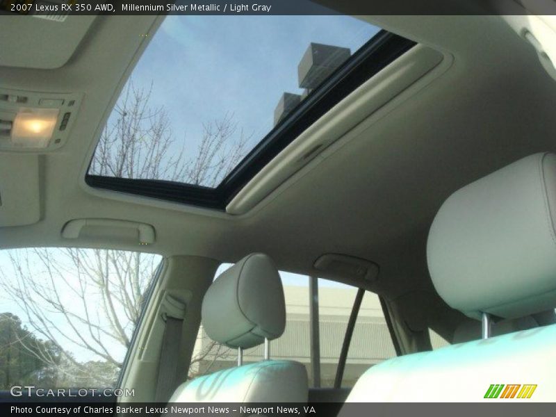 Millennium Silver Metallic / Light Gray 2007 Lexus RX 350 AWD
