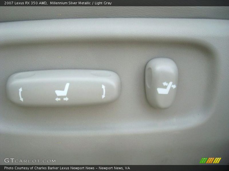 Millennium Silver Metallic / Light Gray 2007 Lexus RX 350 AWD