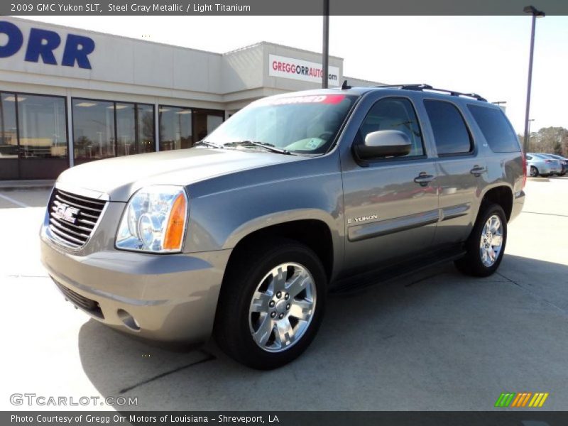 Steel Gray Metallic / Light Titanium 2009 GMC Yukon SLT