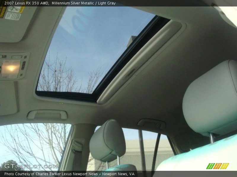 Millennium Silver Metallic / Light Gray 2007 Lexus RX 350 AWD