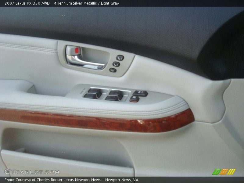 Millennium Silver Metallic / Light Gray 2007 Lexus RX 350 AWD