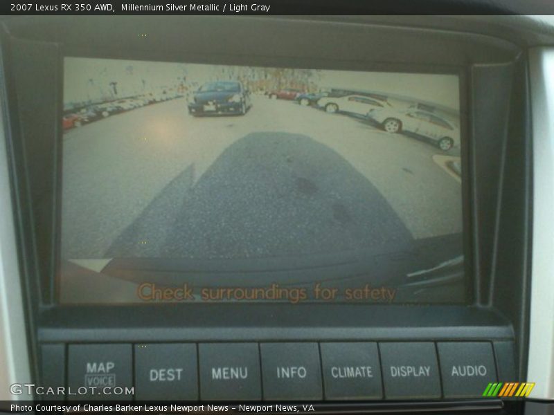 Millennium Silver Metallic / Light Gray 2007 Lexus RX 350 AWD