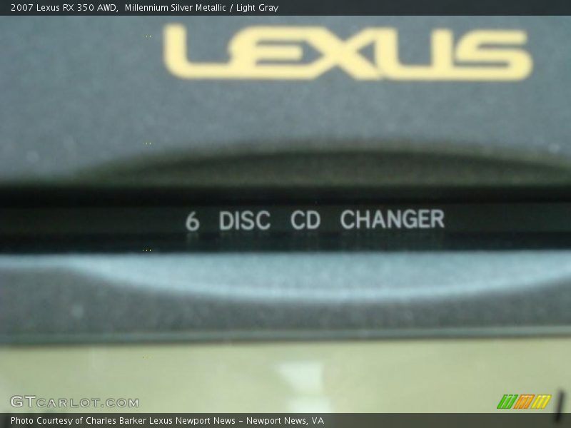 Millennium Silver Metallic / Light Gray 2007 Lexus RX 350 AWD