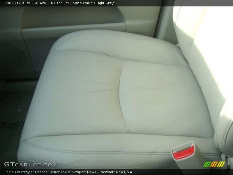 Millennium Silver Metallic / Light Gray 2007 Lexus RX 350 AWD