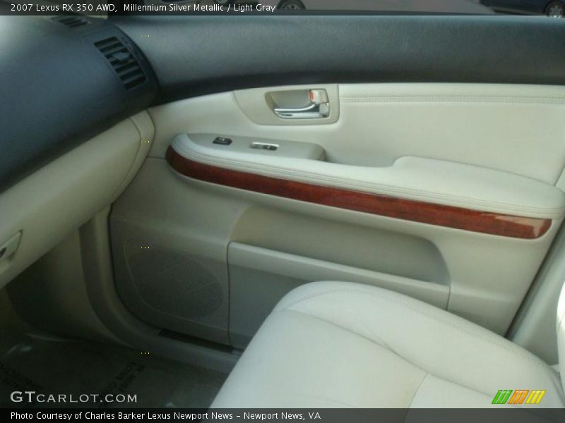 Millennium Silver Metallic / Light Gray 2007 Lexus RX 350 AWD