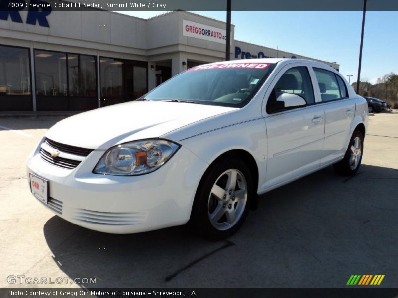 Summit White / Gray 2009 Chevrolet Cobalt LT Sedan
