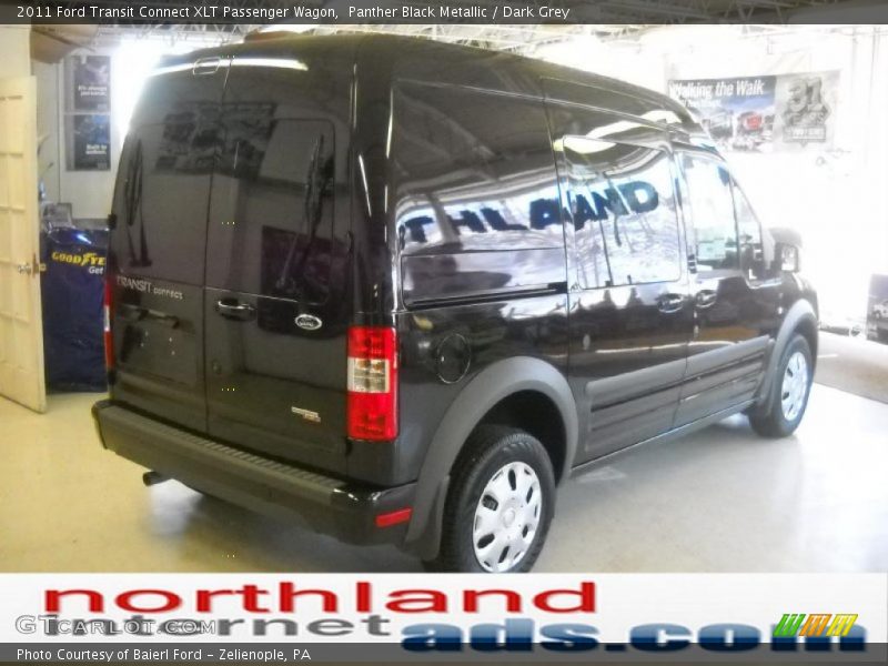 Panther Black Metallic / Dark Grey 2011 Ford Transit Connect XLT Passenger Wagon