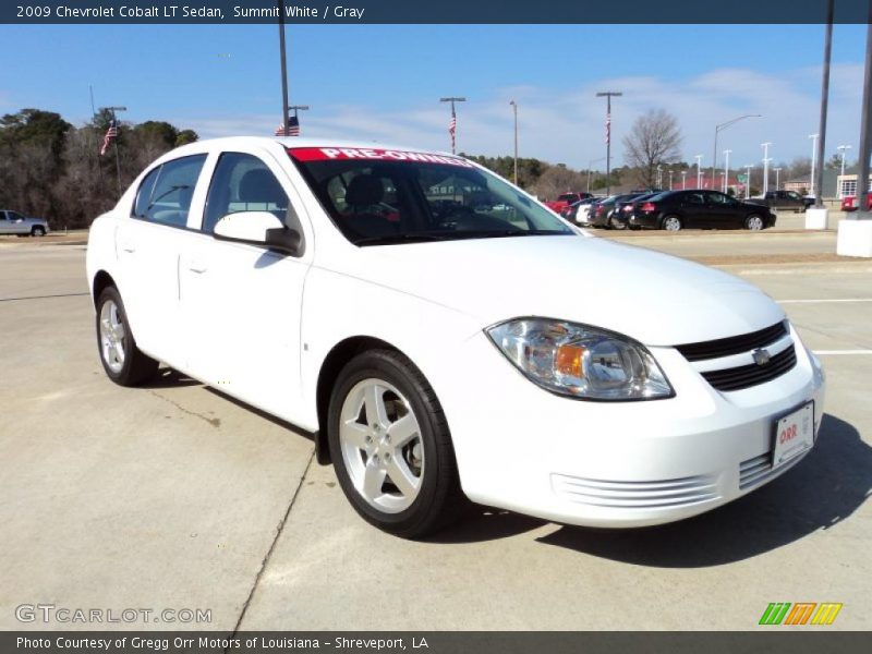 Summit White / Gray 2009 Chevrolet Cobalt LT Sedan