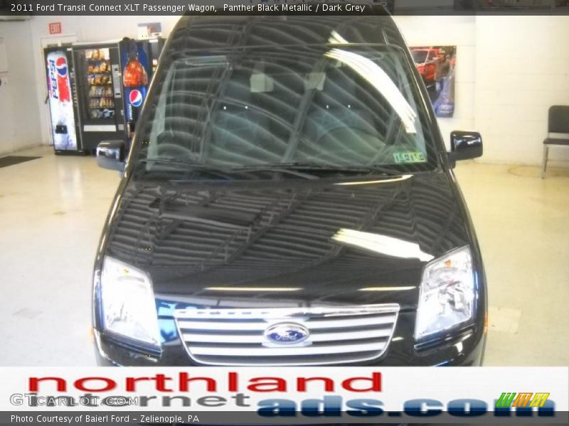 Panther Black Metallic / Dark Grey 2011 Ford Transit Connect XLT Passenger Wagon