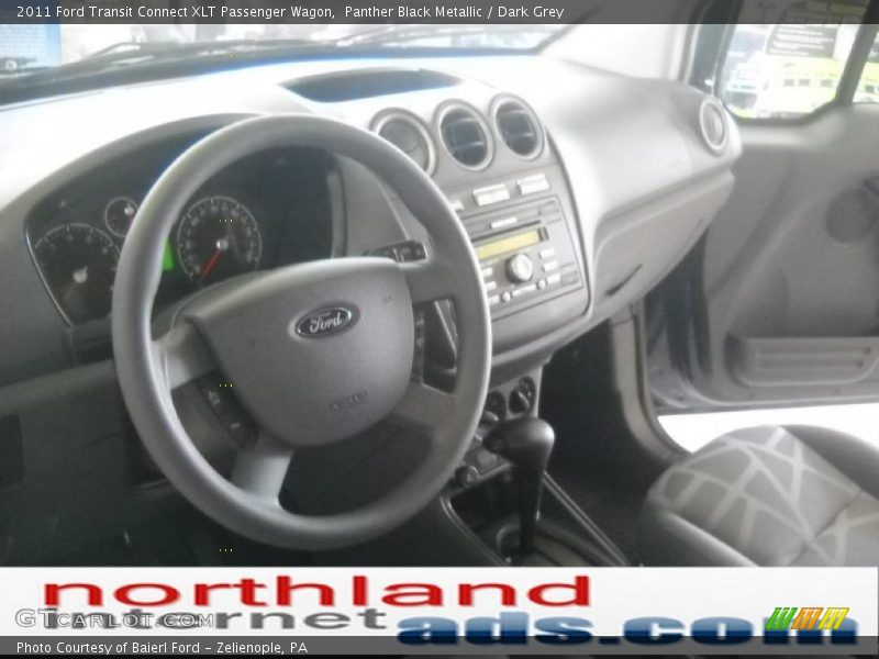 Panther Black Metallic / Dark Grey 2011 Ford Transit Connect XLT Passenger Wagon
