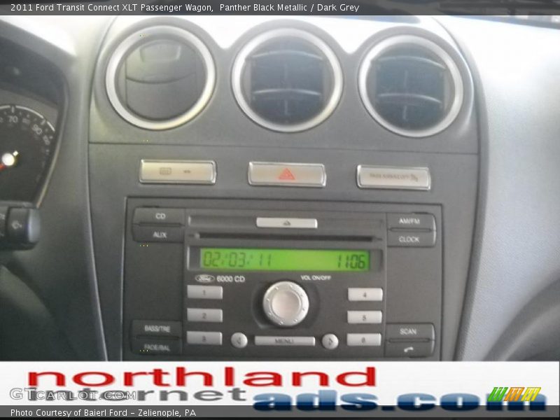 Panther Black Metallic / Dark Grey 2011 Ford Transit Connect XLT Passenger Wagon
