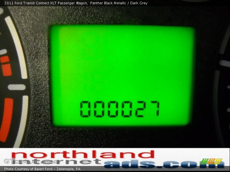 Panther Black Metallic / Dark Grey 2011 Ford Transit Connect XLT Passenger Wagon