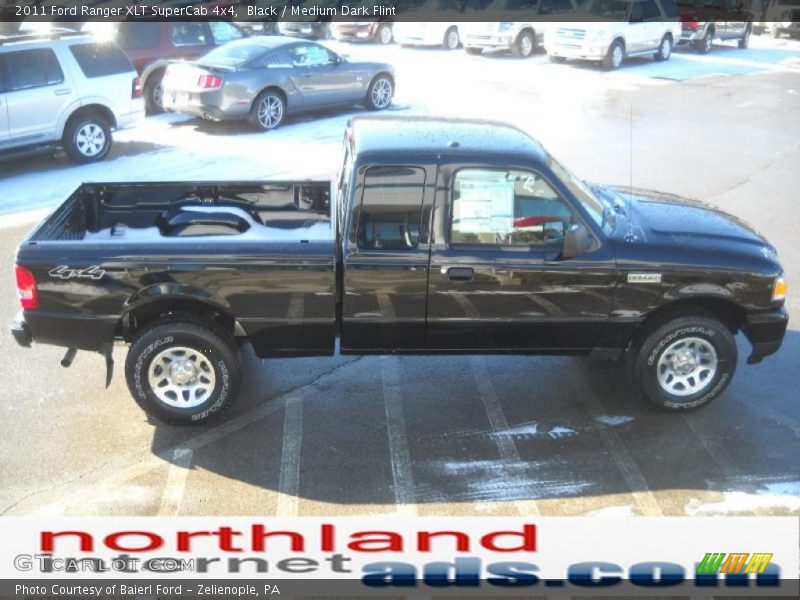 Black / Medium Dark Flint 2011 Ford Ranger XLT SuperCab 4x4