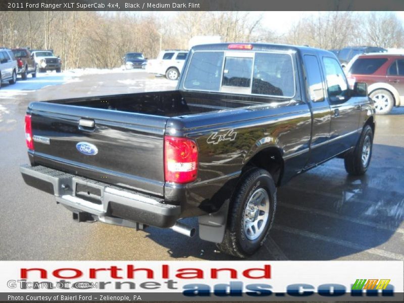 Black / Medium Dark Flint 2011 Ford Ranger XLT SuperCab 4x4