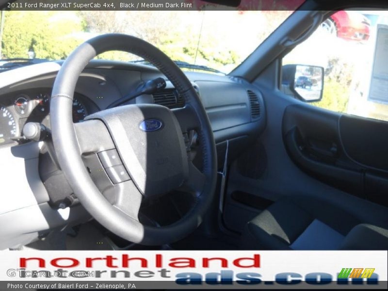 Black / Medium Dark Flint 2011 Ford Ranger XLT SuperCab 4x4