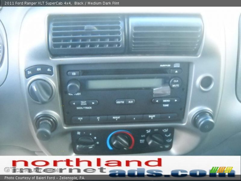 Black / Medium Dark Flint 2011 Ford Ranger XLT SuperCab 4x4