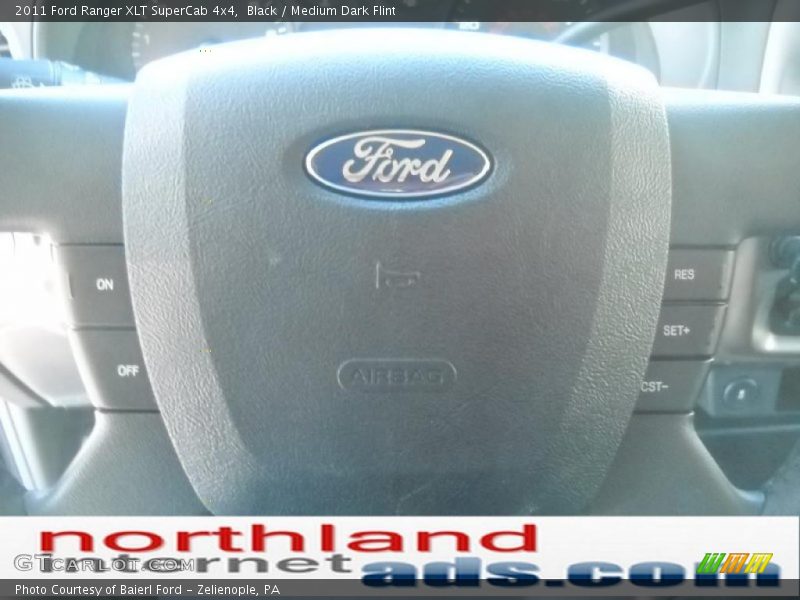 Black / Medium Dark Flint 2011 Ford Ranger XLT SuperCab 4x4