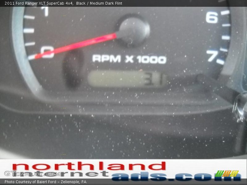 Black / Medium Dark Flint 2011 Ford Ranger XLT SuperCab 4x4