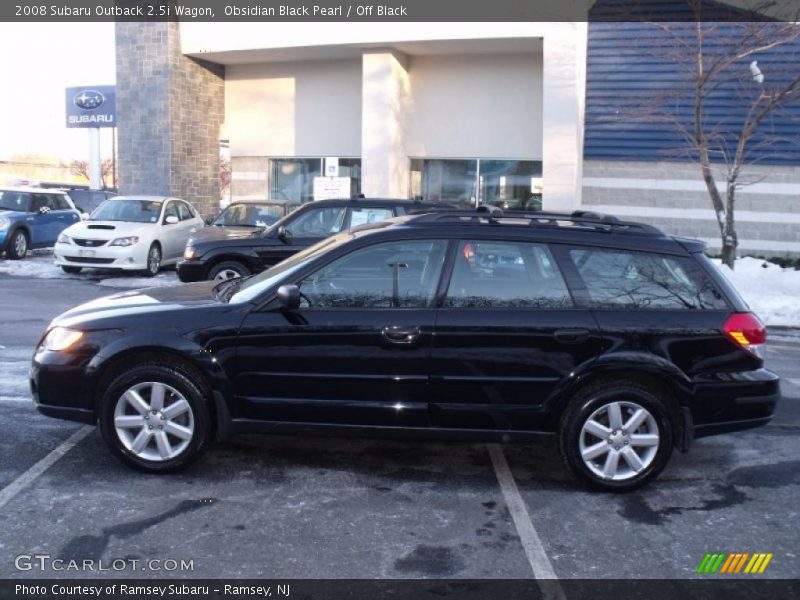 Obsidian Black Pearl / Off Black 2008 Subaru Outback 2.5i Wagon