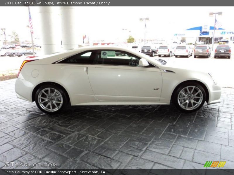 White Diamond Tricoat / Ebony 2011 Cadillac CTS -V Coupe