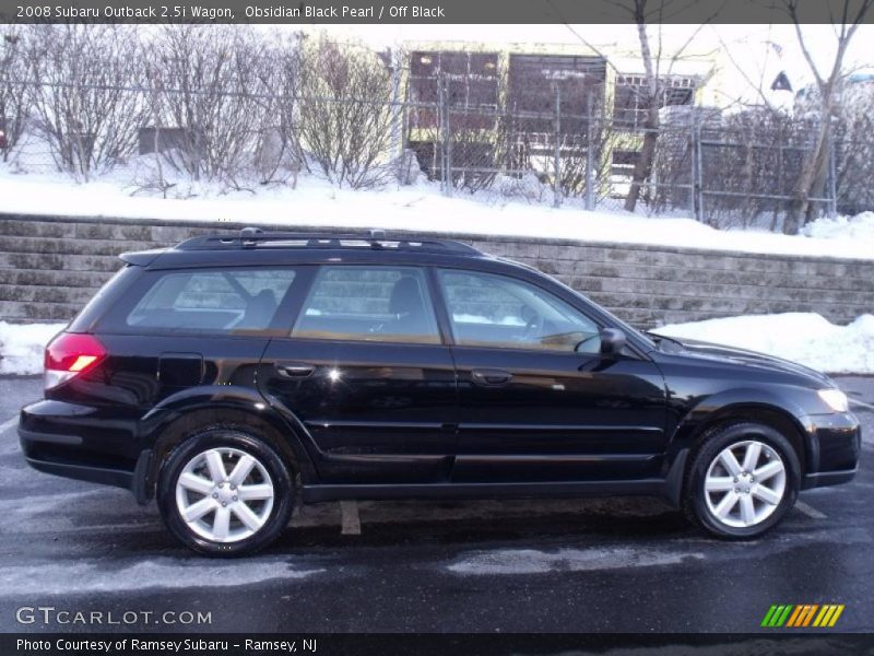 Obsidian Black Pearl / Off Black 2008 Subaru Outback 2.5i Wagon