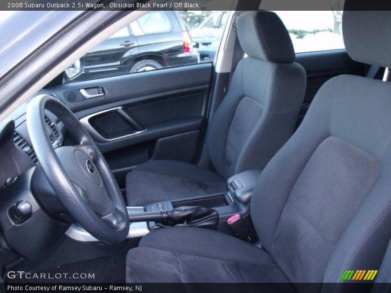 Obsidian Black Pearl / Off Black 2008 Subaru Outback 2.5i Wagon