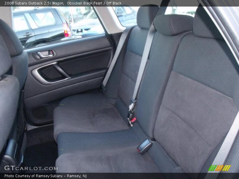 Obsidian Black Pearl / Off Black 2008 Subaru Outback 2.5i Wagon
