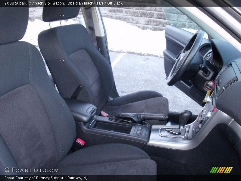 Obsidian Black Pearl / Off Black 2008 Subaru Outback 2.5i Wagon