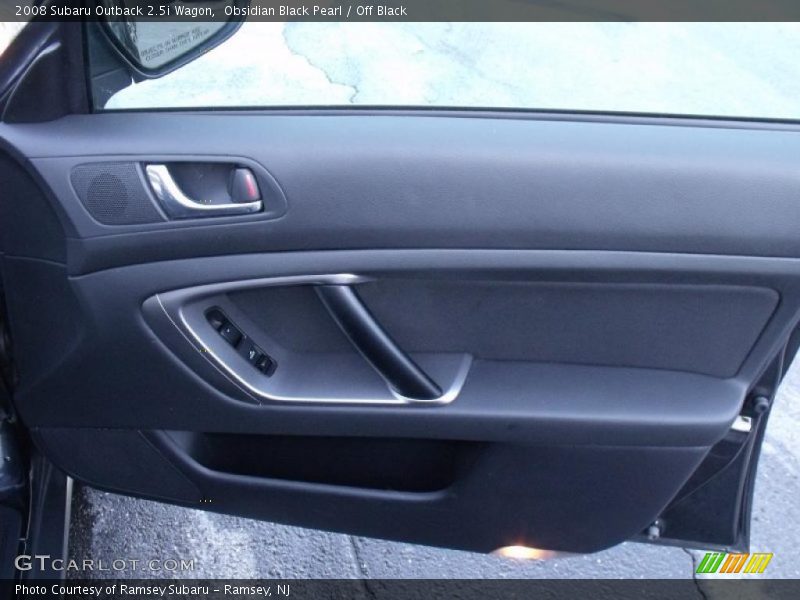 Obsidian Black Pearl / Off Black 2008 Subaru Outback 2.5i Wagon