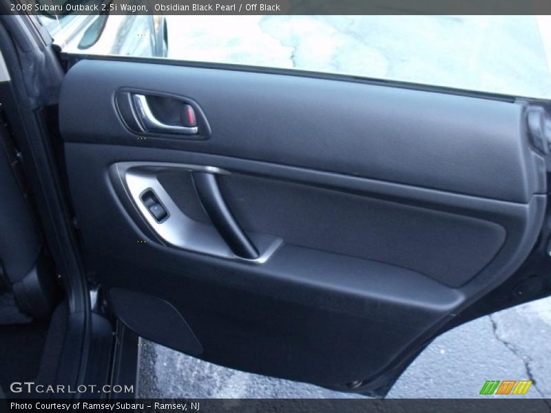Obsidian Black Pearl / Off Black 2008 Subaru Outback 2.5i Wagon