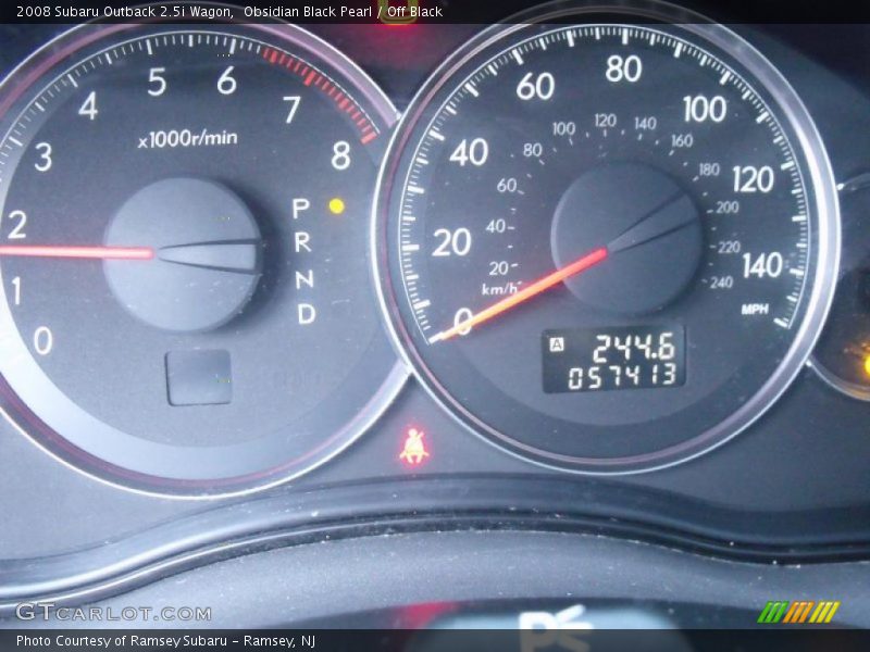 Obsidian Black Pearl / Off Black 2008 Subaru Outback 2.5i Wagon