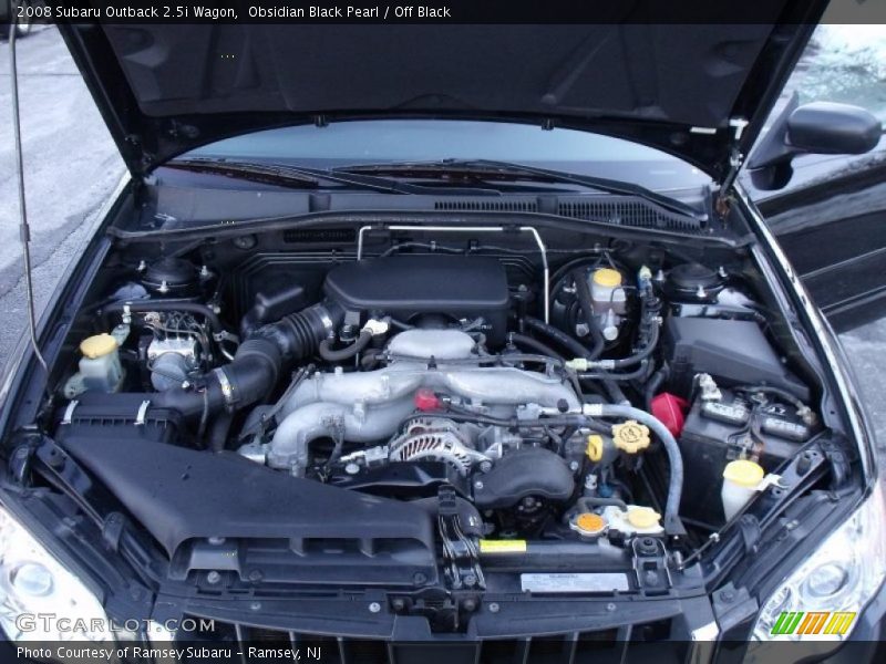 Obsidian Black Pearl / Off Black 2008 Subaru Outback 2.5i Wagon