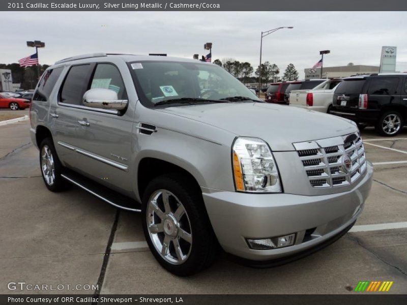 Silver Lining Metallic / Cashmere/Cocoa 2011 Cadillac Escalade Luxury