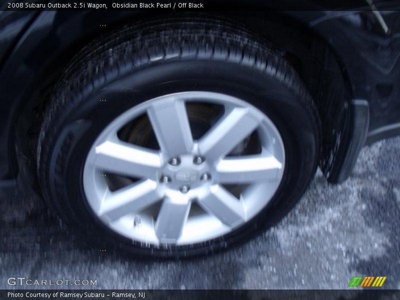Obsidian Black Pearl / Off Black 2008 Subaru Outback 2.5i Wagon