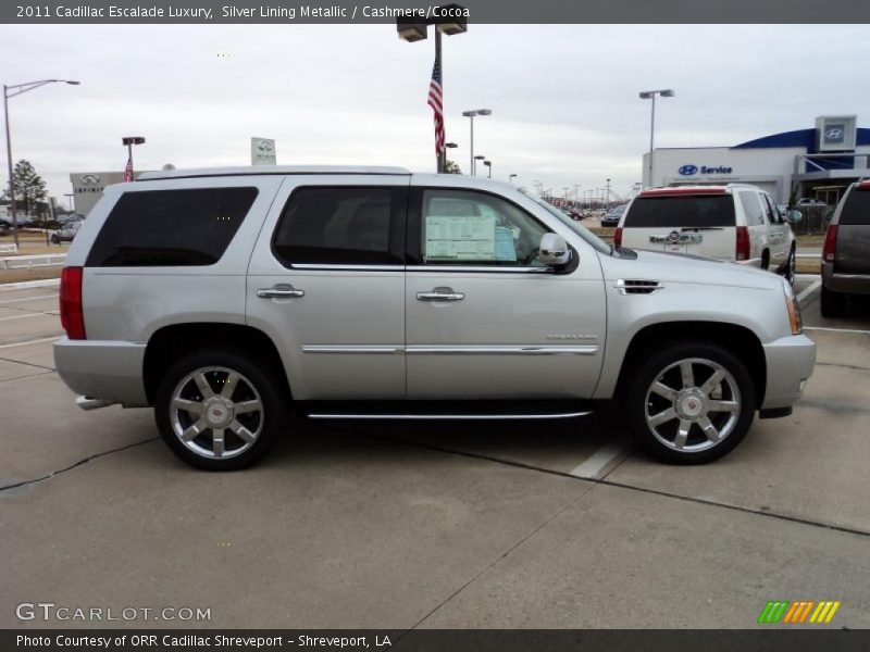 Silver Lining Metallic / Cashmere/Cocoa 2011 Cadillac Escalade Luxury
