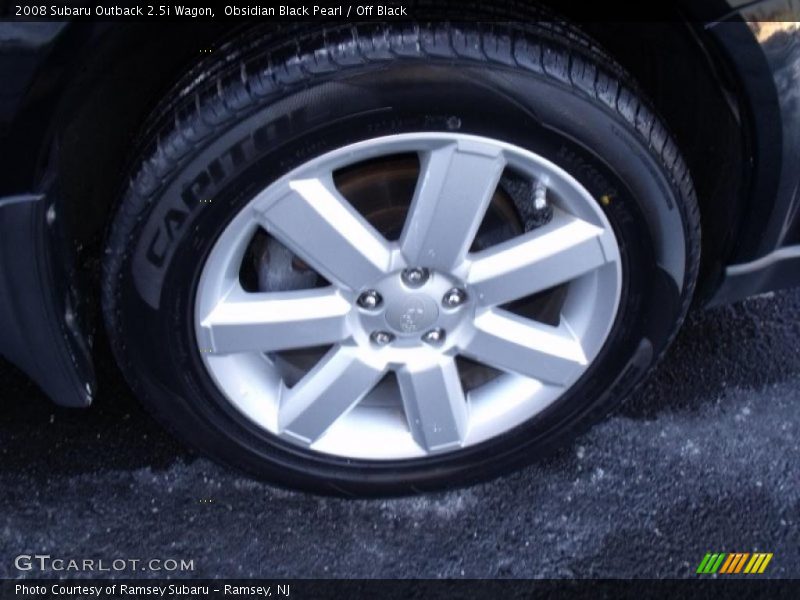Obsidian Black Pearl / Off Black 2008 Subaru Outback 2.5i Wagon