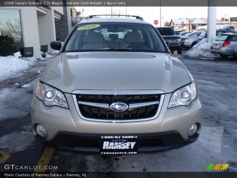 Harvest Gold Metallic / Warm Ivory 2008 Subaru Outback 2.5i Wagon