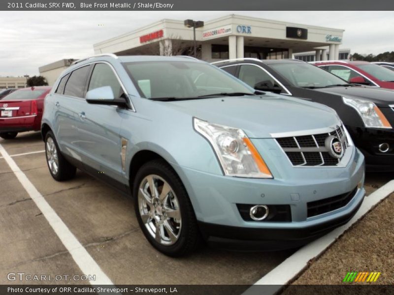Blue Frost Metallic / Shale/Ebony 2011 Cadillac SRX FWD