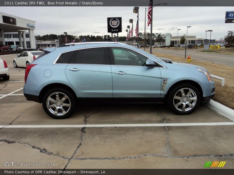 Blue Frost Metallic / Shale/Ebony 2011 Cadillac SRX FWD