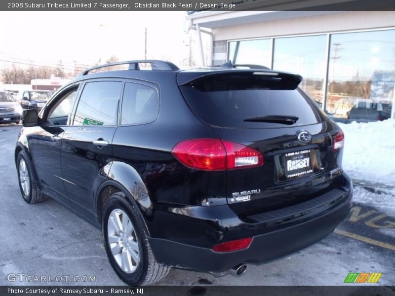 Obsidian Black Pearl / Desert Beige 2008 Subaru Tribeca Limited 7 Passenger