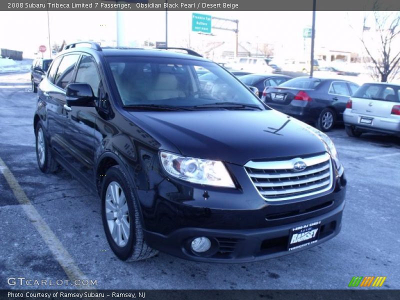 Obsidian Black Pearl / Desert Beige 2008 Subaru Tribeca Limited 7 Passenger